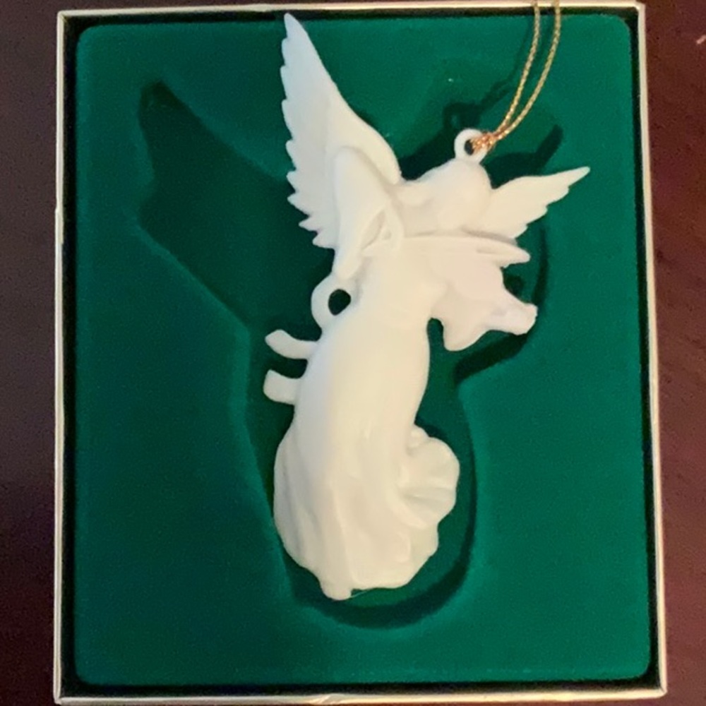Lenox angel ornament with box